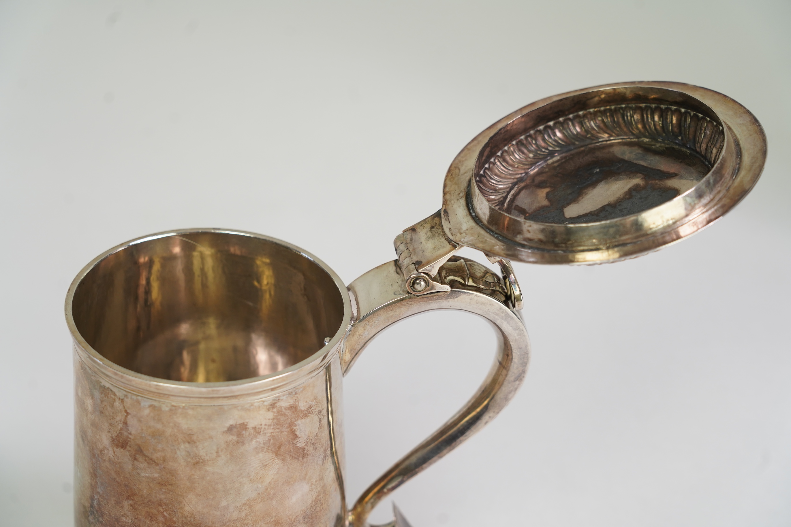 A George III provincial silver peg tankard by John Langlands I and John Robertson I